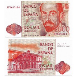 España. 1980. 2000 Pesetas (SC) Serie 2F