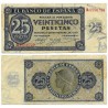 Estado Español. 1936. 25 Pesetas (MBC/MBC-) Serie R, Leves Manchas