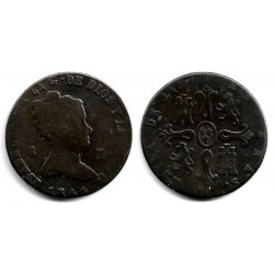 Isabel II. 1844. 8 Maravedí (BC) Ceca de Jubia