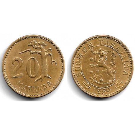 (39) Finlandia. 1959. 20 Markkaa (MBC)