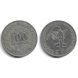 (4) Estados África Oeste. 1982. 100 Francs (MBC)