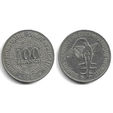 (4) Estados África Oeste. 1982. 100 Francs (MBC)