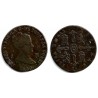 Isabel II. 1850. 8 Maravedí (BC/BC+) Ceca de Jubia