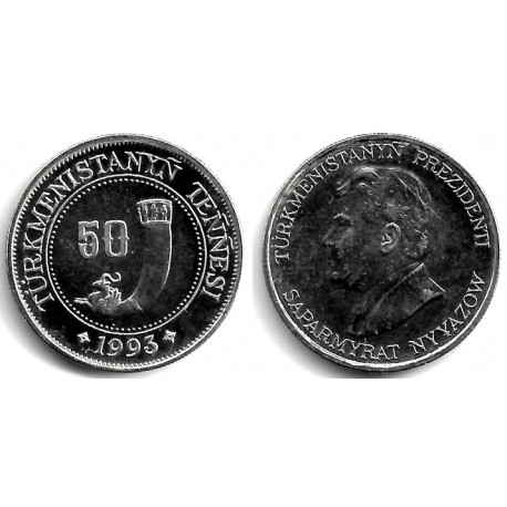 (5) Turkmenistán. 1993. 50 Tenge (SC)