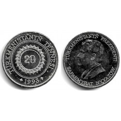 (4) Turkmenistán. 1993. 20 Tenge (SC)