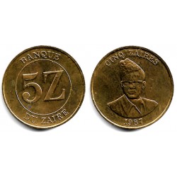 (14) Zaire. 1987. 5 Zaires (EBC+)