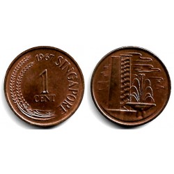 (1) Singapur. 1967. 1 Cent (SC)