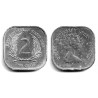 (11) Estados Orientales Caribeños. 1989. 2 Cents (SC)