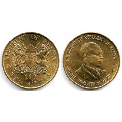 (18) Kenia. 1989. 10 Cents (SC)