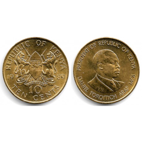 (18) Kenia. 1989. 10 Cents (SC)