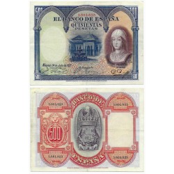 España. 1927. 500 Pesetas (MBC+) Sin Serie