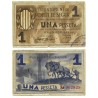 Pobla de Segur. 1937. 1 Peseta (BC) Leves roturas en doblez central