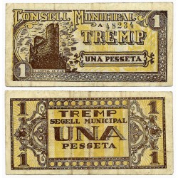 Tremp. 1937. 1 Peseta (BC)