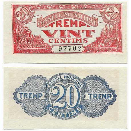 Tremp. 1937. 20 Céntimos (SC)
