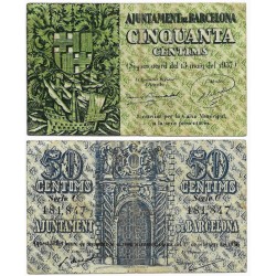 Barcelona. 1937. 50 Céntimos (MBC-)