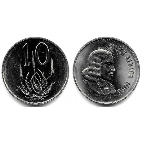 (68.1) Sudáfrica. 1966. 10 Cents (SC)