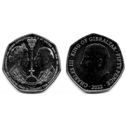 Gibraltar. 2022. 50 Pence (SC)