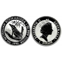 Australia. 1992. 1 Dollar (EBC+) (Plata) 31,10 gr, de .999 Milésimas