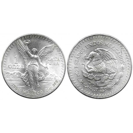 (494.1) Estados Unidos Mexicanos. 1986. 1 Onza (SC) (Plata) 31,10 gr. de .999 Milésimas