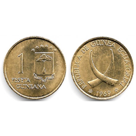 (1) Guinea Ecuatorial. 1969*(19-69). 1 Peseta (SC)