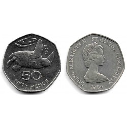 (5) Santa Helena y Ascensión. 1984. 50 Pence (EBC+)