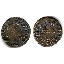 Luis XIV (Principado Catalán). 1645. Seiseno (BC+) Ceca de Barcelona