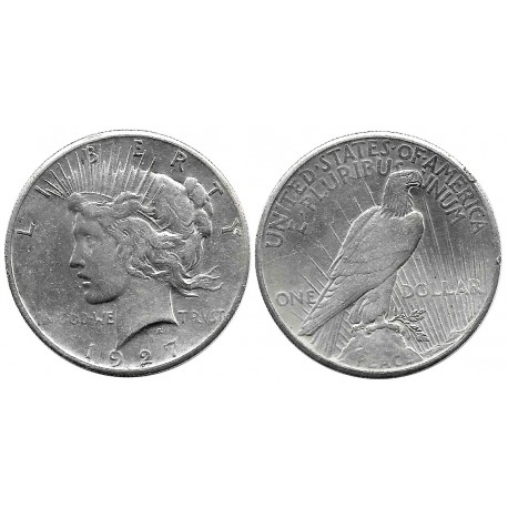 (150) Estados Unidos de América. 1927. 1 Dollar (MBC) (Plata)