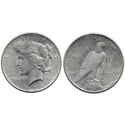 (150) Estados Unidos de América. 1934(D). 1 Dollar (MBC) (Plata)