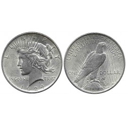 (150) Estados Unidos de América. 1924. 1 Dollar (MBC+) (Plata)