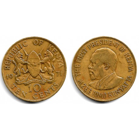 (11) Kenia. 1971. 10 Cents (BC)