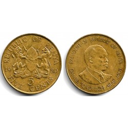 (17) Kenia. 1980. 5 Cents (MBC)