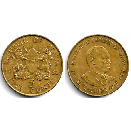 (17) Kenia. 1980. 5 Cents (MBC)