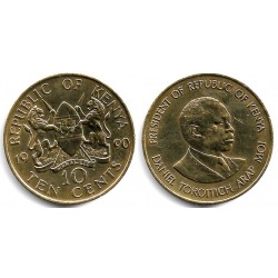 (18) Kenia. 1990. 10 Cents (EBC)