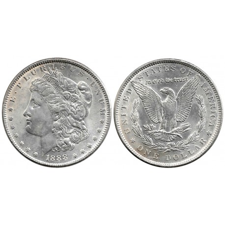 (110) Estados Unidos de América. 1888. 1 Dollar (SC) (Plata)