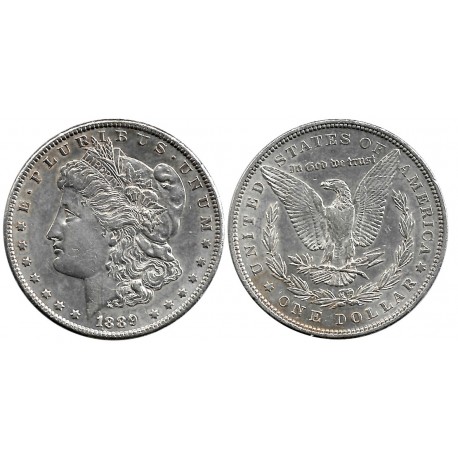 (110) Estados Unidos de América. 1889. 1 Dollar (SC-) (Plata)