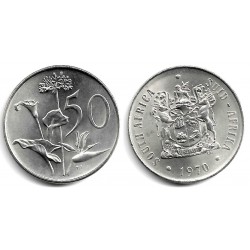 (87) Sudáfrica. 1970. 50 Cents (SC)