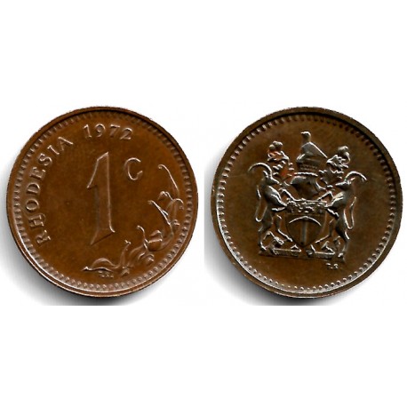(10) Rhodesia. 1972. 1 Cent (EBC+)
