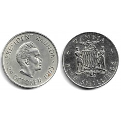 (4) Zambia. 1965. 5 Shillings (EBC+)