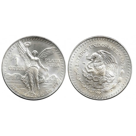 (494.1) Estados Unidos Mexicanos. 1988. 1 Onza (SC) (Plata) 31,10 gr. de .999 Milésimas