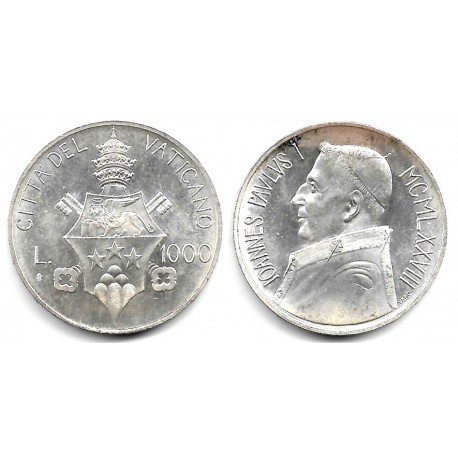 (142) Ciudad del Vaticano. 1978. 100 Lira (EBC+) (Plata)