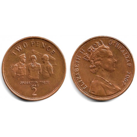 (1065) Gibraltar. 2007. 2 Pence (MBC)