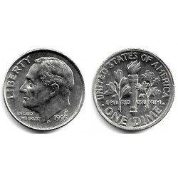 (195a) Estados Unidos de América. 1995(P). 1 Dime (SC)