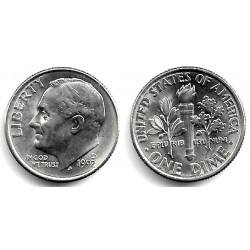 (195a) Estados Unidos de América. 1992(D). 1 Dime (EBC+)