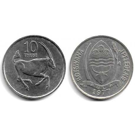 (5) Botswana. 1977. 10 Thebe (SC)