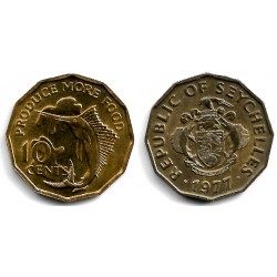 (32) Seychelles. 1977. 10 Cents (EBC+)