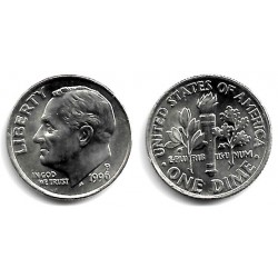 (195a) Estados Unidos de América. 1996(P). 1 Dime (SC)