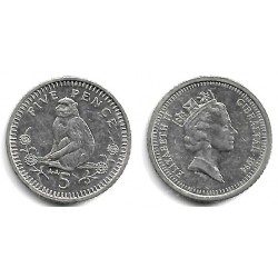 (22.2) Gibraltar. 1994. 5 Pence (MBC)