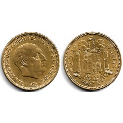 Estado Español. 1953*(19-54). 2½ Pesetas (EBC)