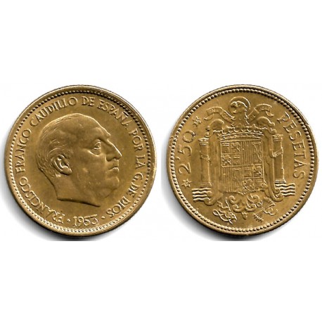 Estado Español. 1953*(19-54). 2½ Pesetas (EBC)
