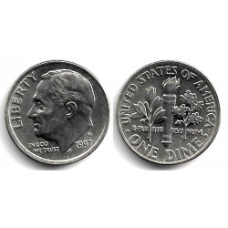 (195a) Estados Unidos de América. 1997(P). 1 Dime (SC)